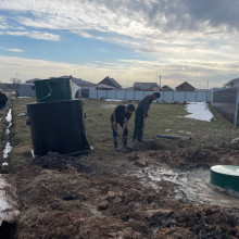 Установка септика под ключ в деревне Бережки
