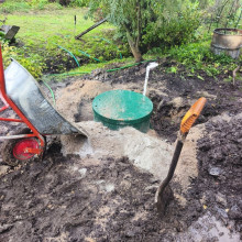 Бурение скважины в деревне Чистое