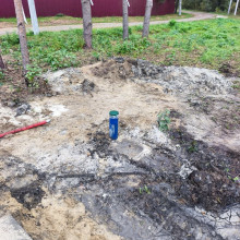 Скважина на воду с кессоном в деревне Песьяне Скважина на воду с кессоном в деревне Песьяне