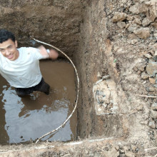 Обустройство скважины и монтаж септика в деревне Супонево